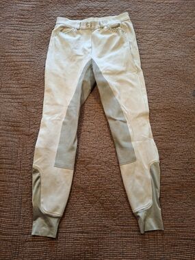 Ladies Full Seat Riding Breeches W/ Bling Pockets